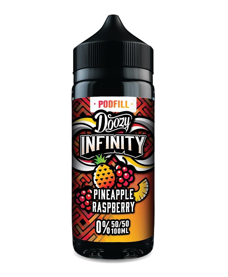 Doozy Vape - Infinity Pod Fill - 100ml [Pineapple Raspberry 50/50]